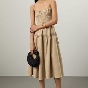 WeWoreWhat Tan Midi Dress